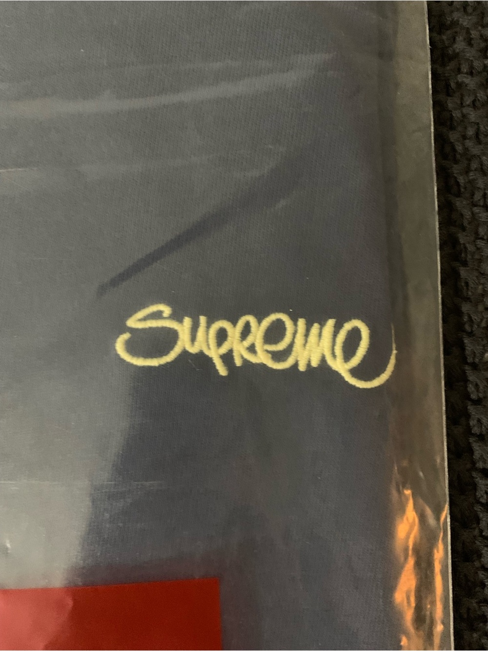 Supreme Washed Handstyle S/S Top SS22 Navy